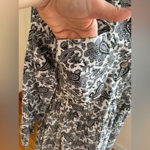 I. Magnin Danny Noble  Vintage Paisley Designs Print Dress Long Sleeves Size S - Picture 6 of 14